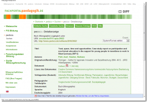 Screenshot Fachportal Pädagogik